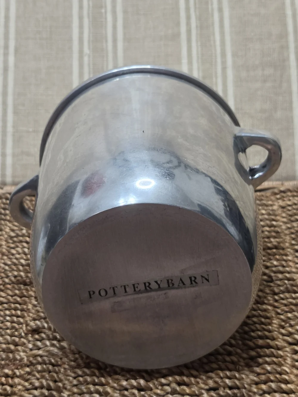 Pottery Barn Harrison Stainless Steel Ice Bucket